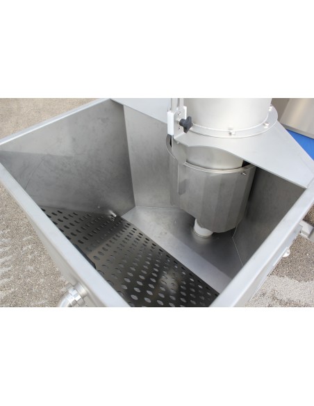 Elevateur vis - broyeur a fruit a/lavage