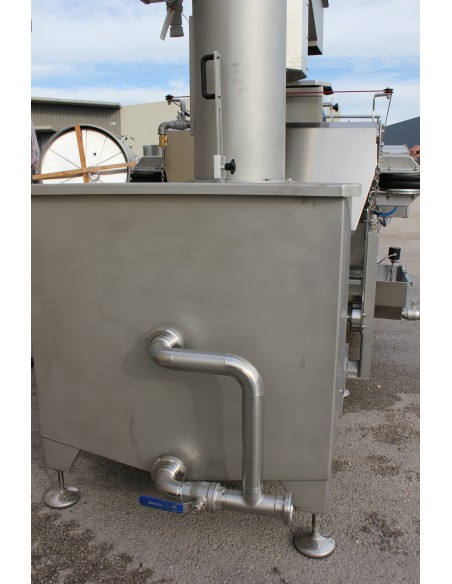 Elevateur vis - broyeur a fruit a/lavage