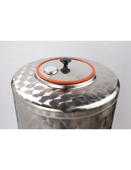 CUVE INOX 240 L FOND PLAT