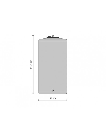 CUVE INOX 240 L FOND PLAT