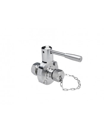 Vanne papillon inox 1" fem/mâle