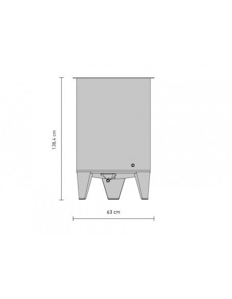 Cuve 300 lt - plafond mobile