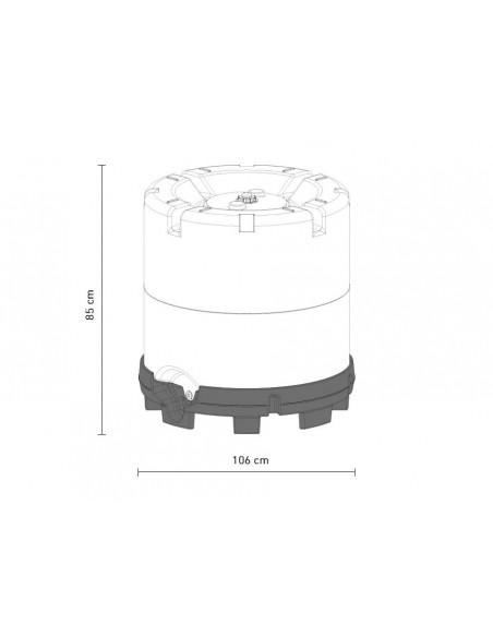 CUVE DE TRANSPORT - 400 LITRES