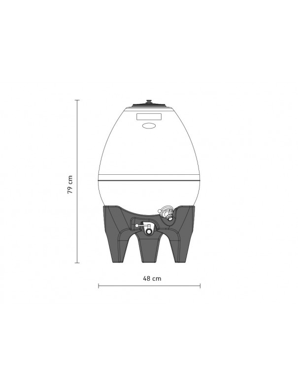 CUVE PE OVOIDE 60 L CUVE PE OVOIDE 60 L