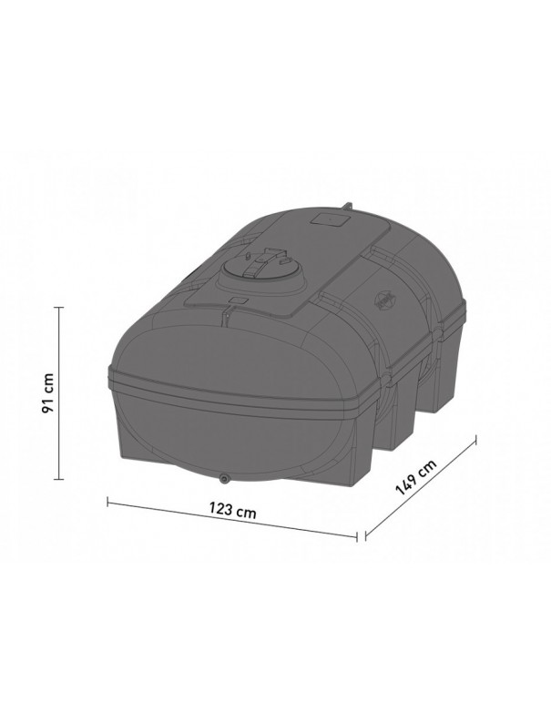 Cuve A Multi-Usages 500 Lt En Pe Jaune