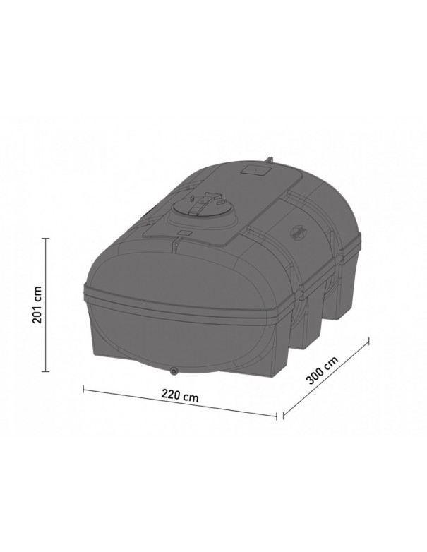 Cuve PE multi-usages 8000L Verte Speidel
