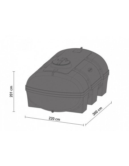 Cuve PE multi-usages 8000L Verte Speidel