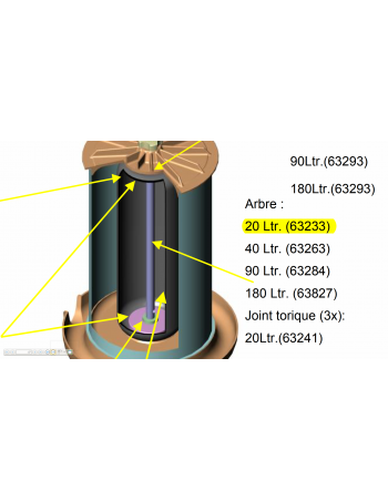Arbre central Hydropress 20L Speidel