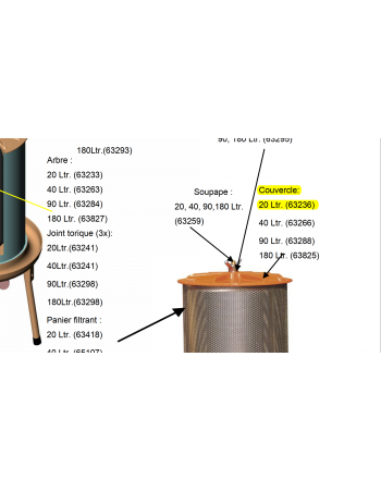 Couvercle Hydropress 20L Speidel