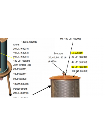 Couvercle Hydropress 90L Speidel