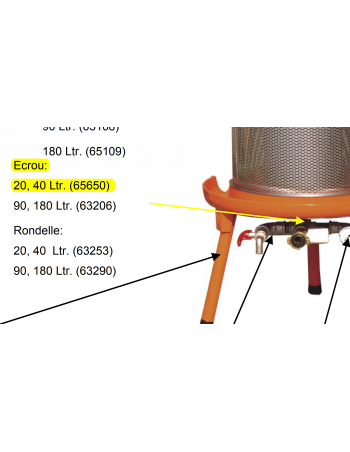 Ecrou socle Hydropress 20/40L Speidel