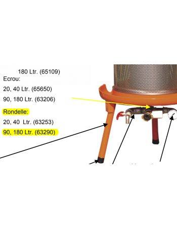 Rondelle socle Hydropress 90/180L Speidel